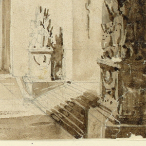 Drawing, Stage Design, Palace Interior, early 19th century