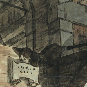 Drawing, Stage Design, Interior of a Prison, 19th century