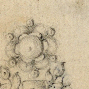Drawing, Design for earring, ca. 1775