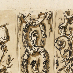 Drawing, Pilaster strips