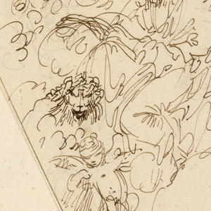Drawing, Design for Pendentive: Sa