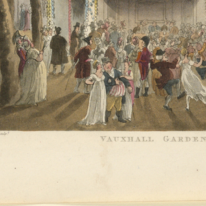 Print, Vauxhall Garden from Ackermann