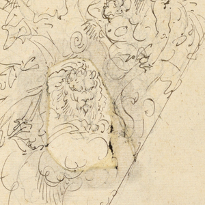 Drawing, Design for Pendentive: Sa