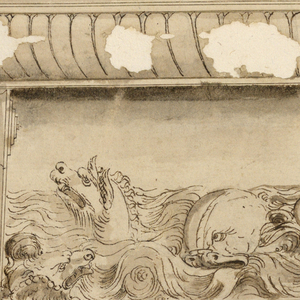 Drawing, Design for a Fountain, ca. 1650