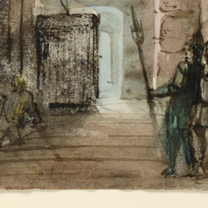 Drawing, Stage Design, Prison Interior, early 19th century