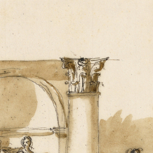 Drawing, Two monuments