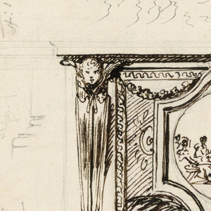 Drawing, Altar frontal