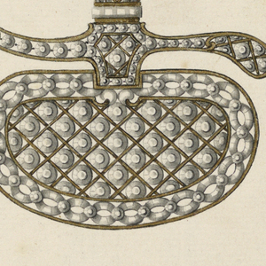 Drawing, Design for Hilt and Guard of a Dress Sword, ca. 1780–90