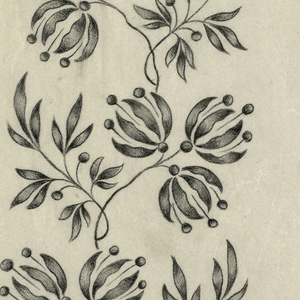 Drawing, Designs for embroidery, ca. 1890