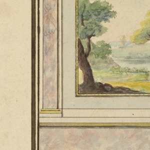 Drawing, Design for a Painted Wall Decoration, ca. 1825