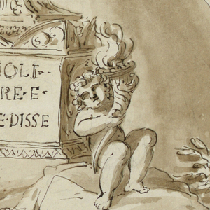Drawing, Sepulchral Monument for Astronomer Giovanni B. Fagiuoli, 1795–1809