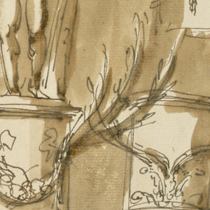 Drawing, Candlesticks, ca. 1780