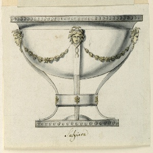 Drawing, Design for a Salt Cellar, early 19th century