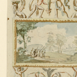 Drawing, Wall panel