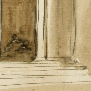 Drawing, Sepulchral monument