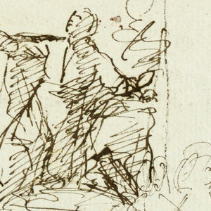 Drawing, Four Sketches of a Saint, 1800–1820
