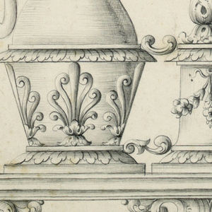 Drawing, Cruet Stand, 1860–70