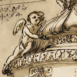 Drawing, Baptismal font
