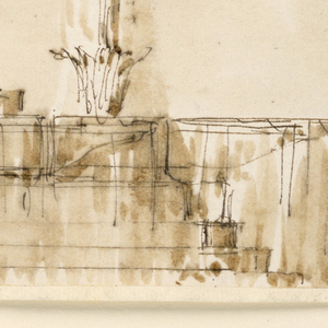 Drawing, Fountain