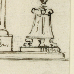Drawing, Elevation of a Sepulchral Monument, 1820–1835