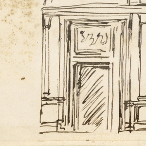 Drawing, Sections of rooms