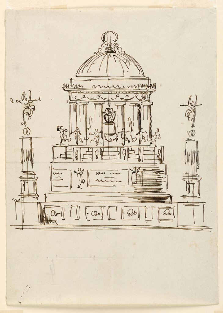 Drawing, Design for a Monument