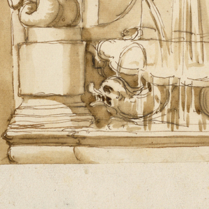 Drawing, Fountain, ca. 1790