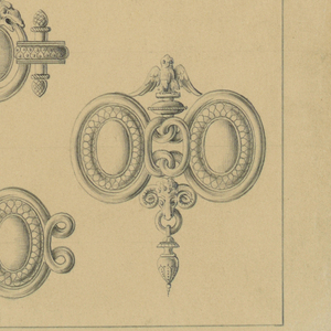 Drawing, Two Bracelets and two Brooches, 1885