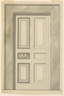 Drawing, Decoration of a folding door