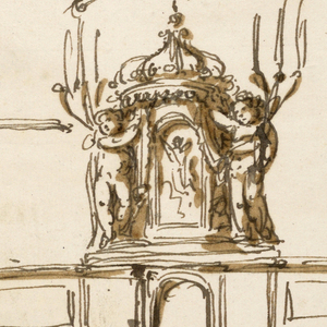 Drawing, Sketches for an altar