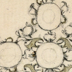 Drawing, Design for a cross as a pendant, ca. 1765