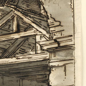 Drawing, Stage Design, Ruins in Landscape, early 19th century