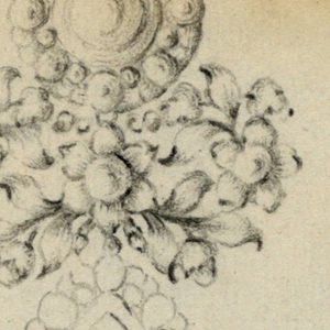 Drawing, Design for earrings, ca. 1775