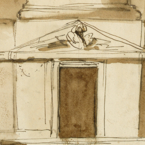 Drawing, Monument of King Louis XVI of France