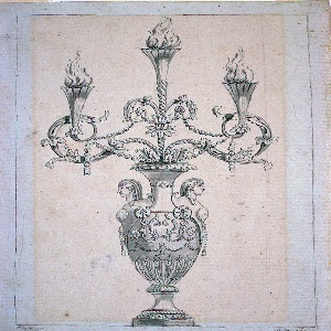 Drawing, Project for a candelabrum, 1791