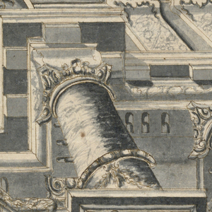 Drawing, Project for a Painted  Ceiling, early 18th century