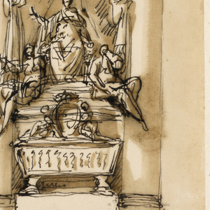 Drawing, Three monuments