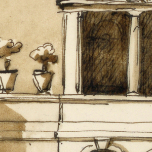 Drawing, Elevation of a garden house
