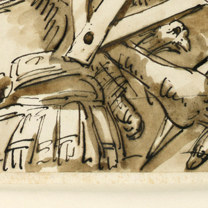 Drawing, Trophy of weapons