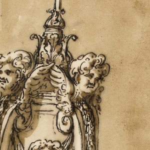Drawing, Baptismal font
