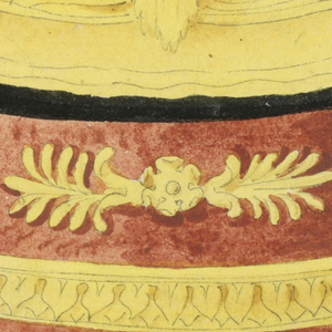 Drawing, Design for ink stand, 1800–1825