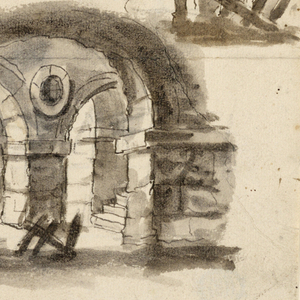 Drawing, Stage Design, Prison Cellar, 18th century