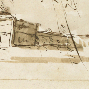 Drawing, Precinct of a Palace, 1792