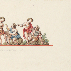 Drawing, Wall decoration: the four arts, 1820–50