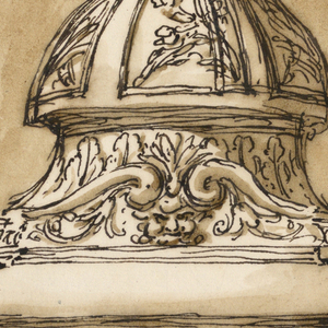 Drawing, Baptismal font