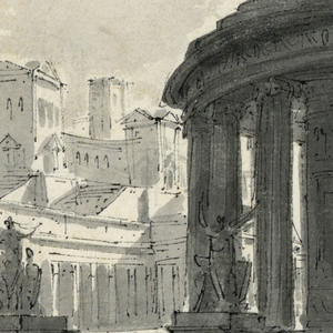 Drawing, Stage Design, View of Antique Town, early 19th century