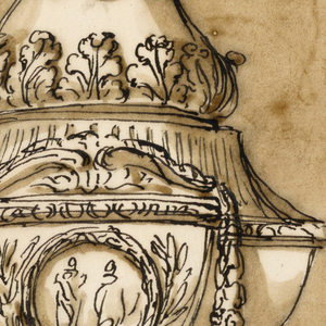 Drawing, Baptismal font
