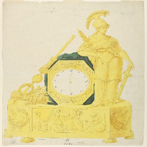 Drawing, Design for Clock, 1800–1825