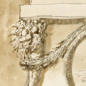 Drawing, Pedestal of a column