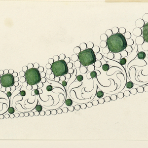 Drawing, Design for a diadem, 1820–25
